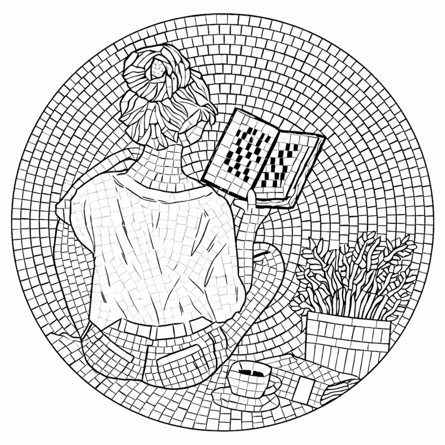 Mandalas Volume 2: Mosaic Style Adult Coloring Book for Stress Relief & Relaxation