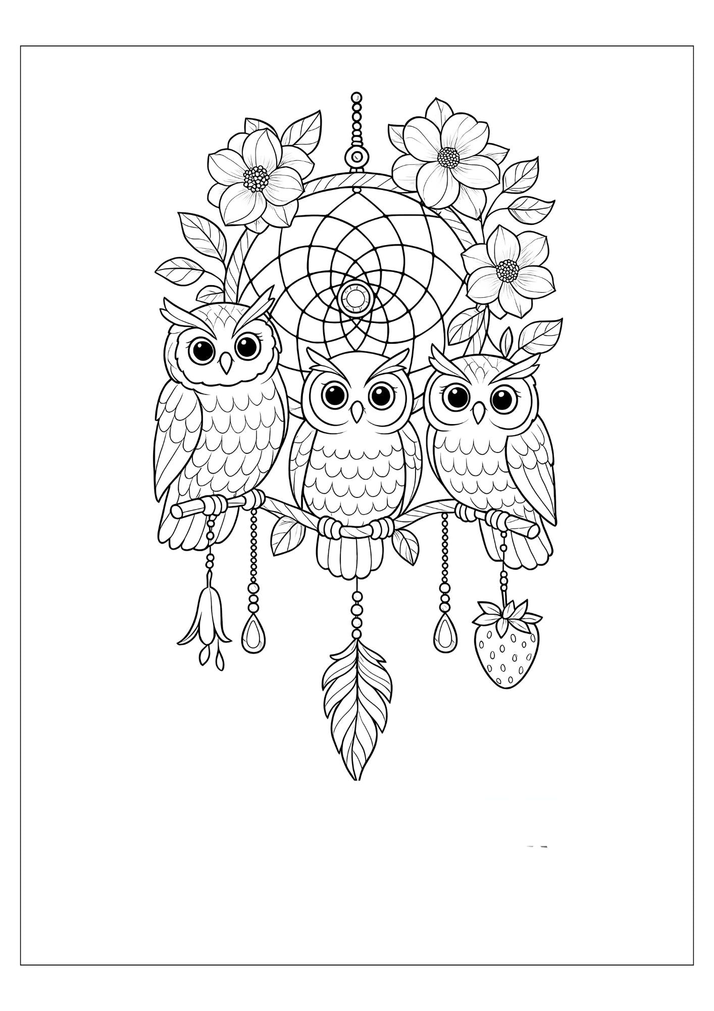 Dream Catcher Coloring Book for Adults