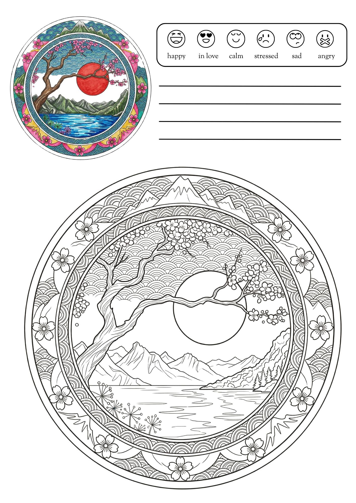 Nature Mandala Coloring Book for Adults: 40 Relaxing Nature-Inspired Mandalas, Landscapes & Botanical Designs for Stress Relief and Mindfulness
