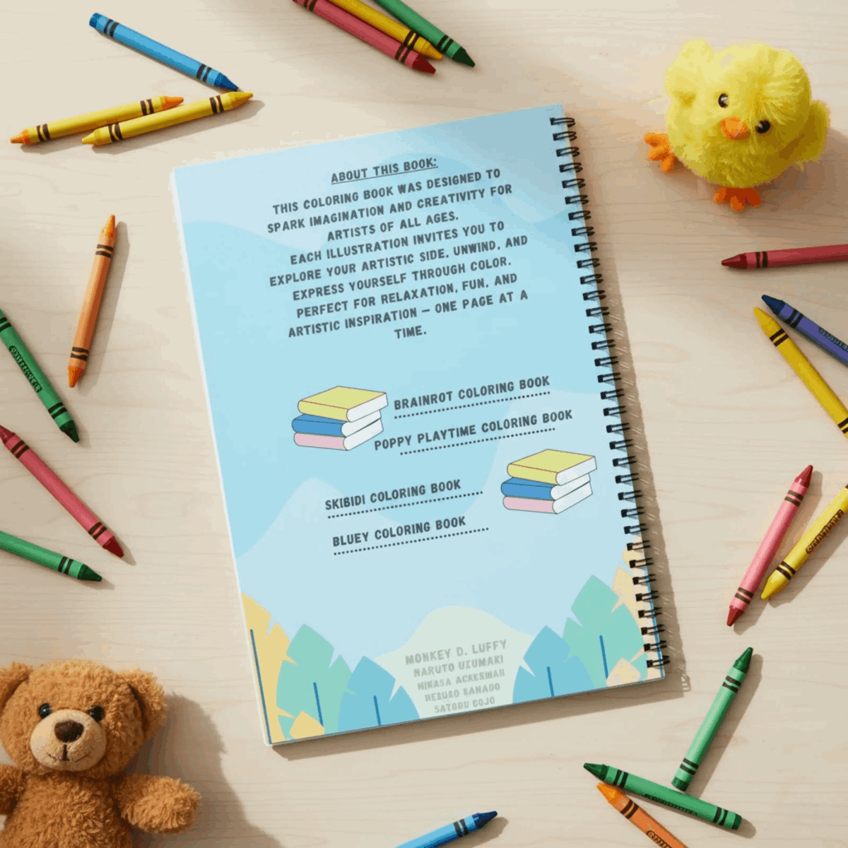 Anime Coloring Book - 30 Premium Character Designs - The Spectrum Stories