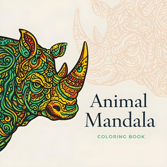 Animal Mandalas Coloring Book for Adults: Beautiful Wildlife Designs for Stress Relief, Relaxation & Creativity