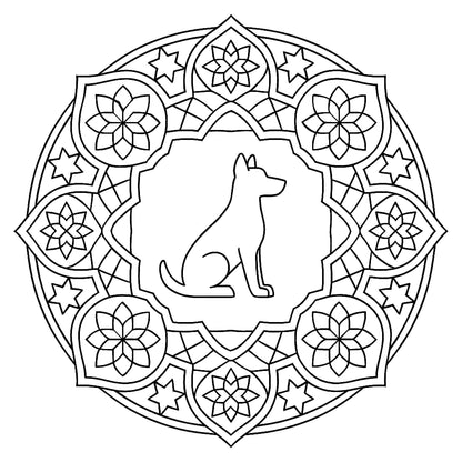 New Updated Version Animal Mandala Coloring Book