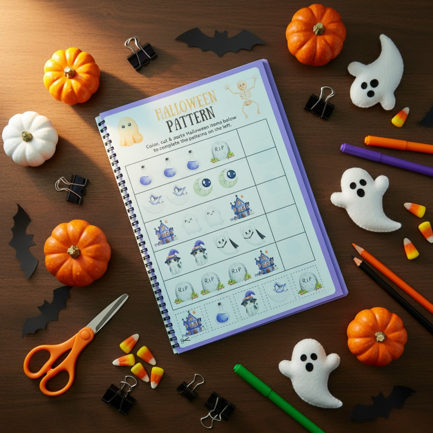 Halloween Activity Books for Kids. The Spectrum Stories