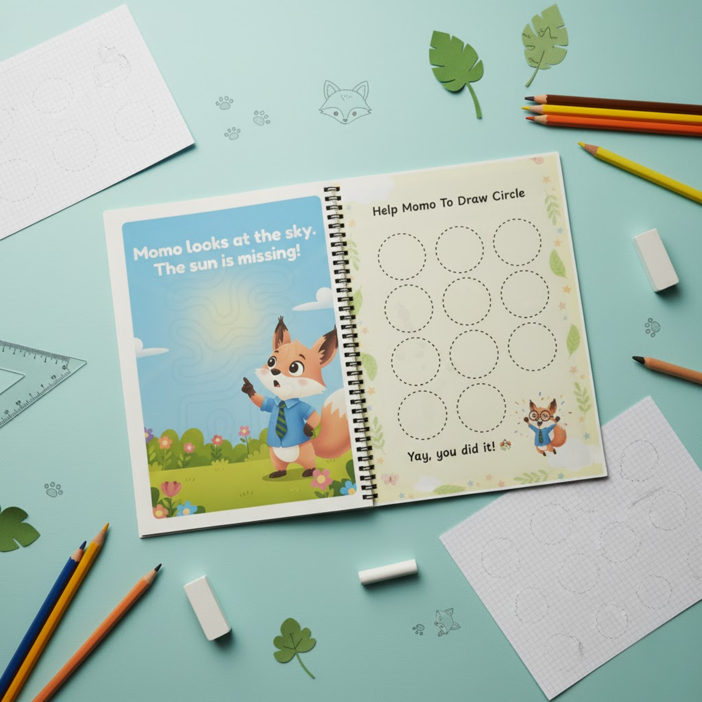 Momo’s Pencil Control Adventure: Learn Lines & Shapes The Spectrum Stories