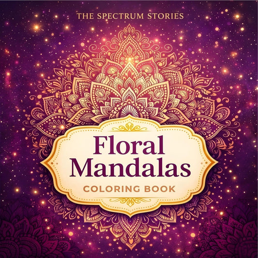 Floral Mandalas Coloring Book: Relaxing Flower Mandala Designs for Stress Relief, Mindfulness & Creative Relaxation