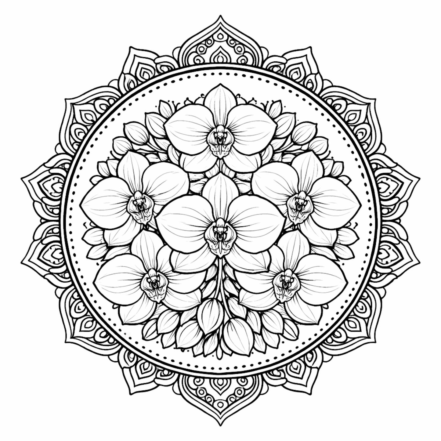 Floral Mandalas Coloring Book: Relaxing Flower Mandala Designs for Stress Relief, Mindfulness & Creative Relaxation