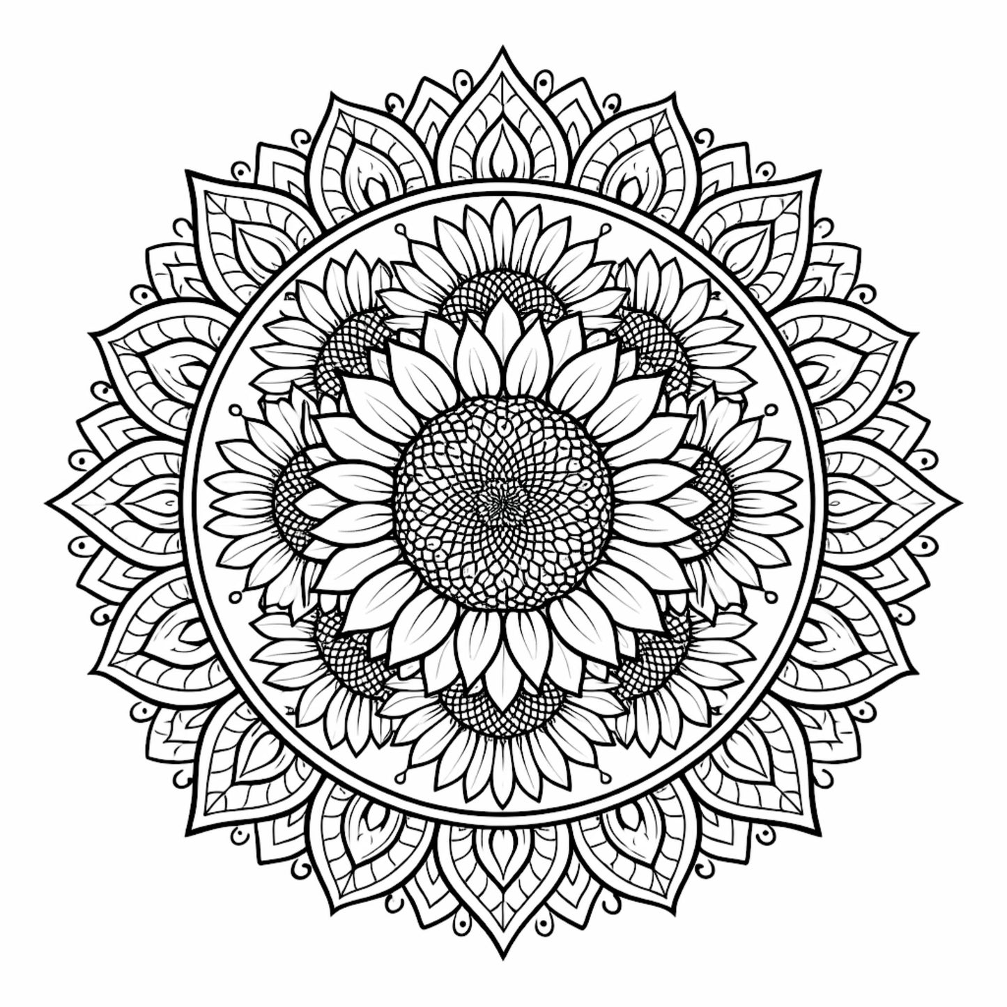 Floral Mandalas Coloring Book: Relaxing Flower Mandala Designs for Stress Relief, Mindfulness & Creative Relaxation