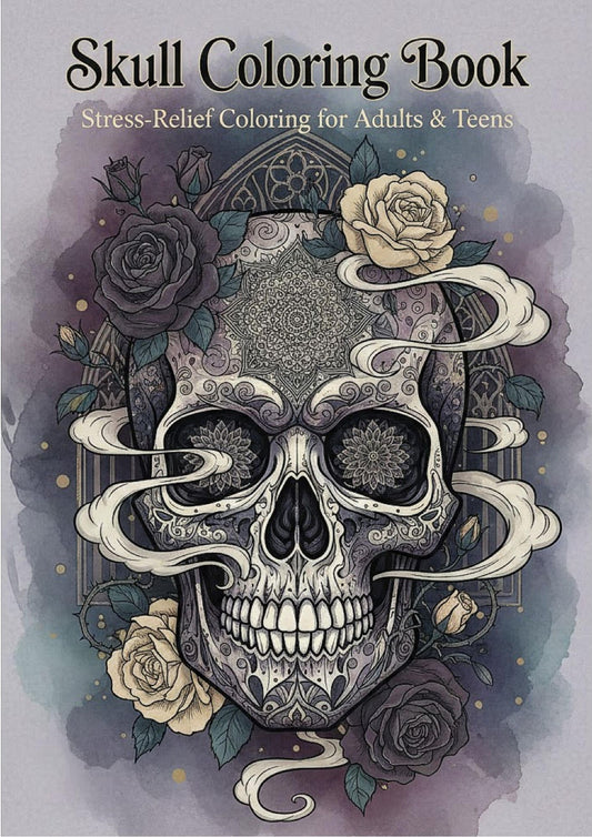 Skull Serenity Coloring Book for Adults