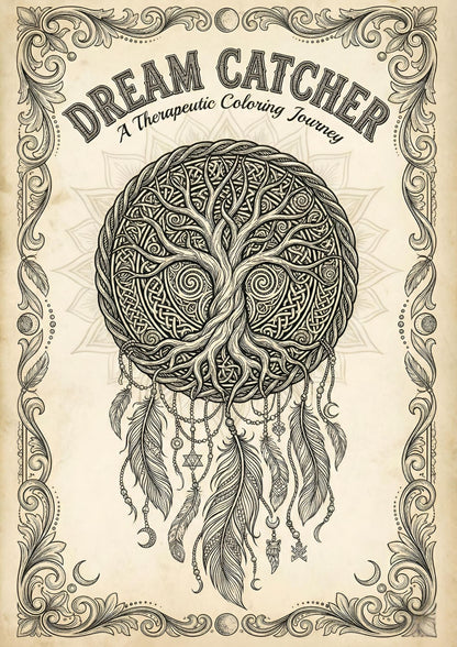 Dream Catcher Coloring Book for Adults