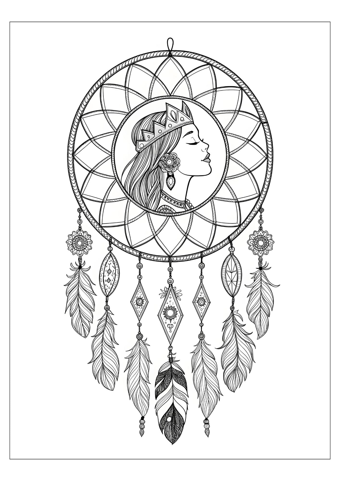 Dream Catcher Coloring Book for Adults