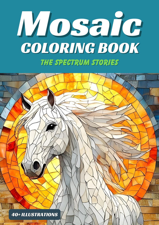 Mosaic Magic Coloring Book for Adults