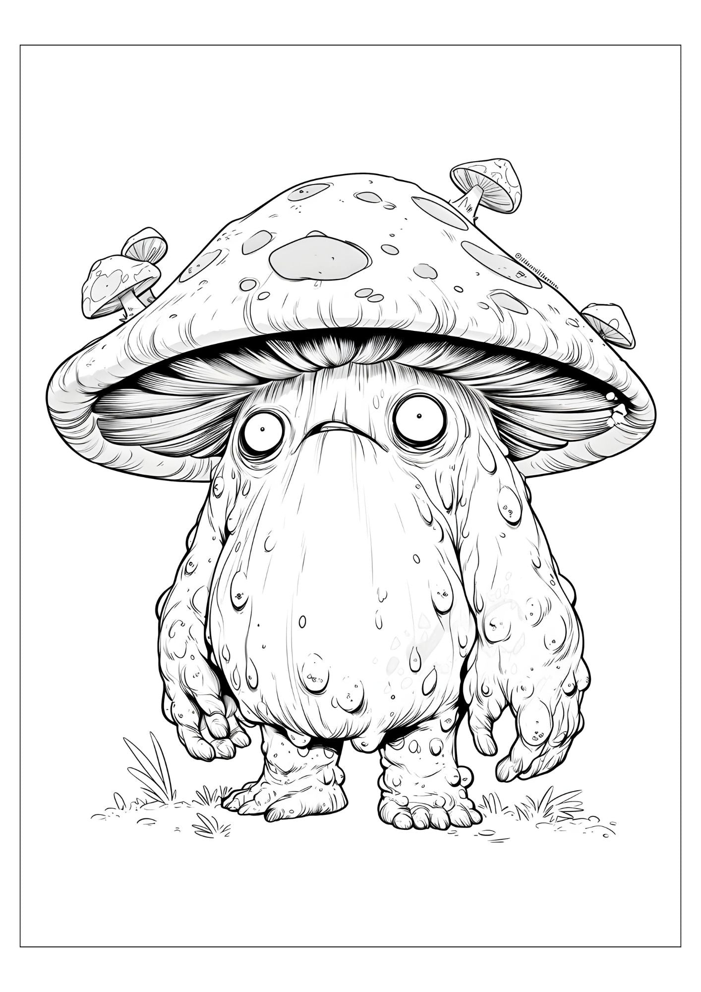 Enchanted Mushroom Coloring Book for Adults