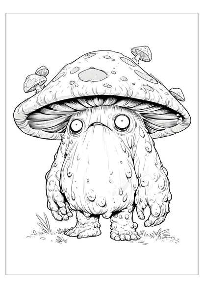 Enchanted Mushroom Coloring Book for Adults