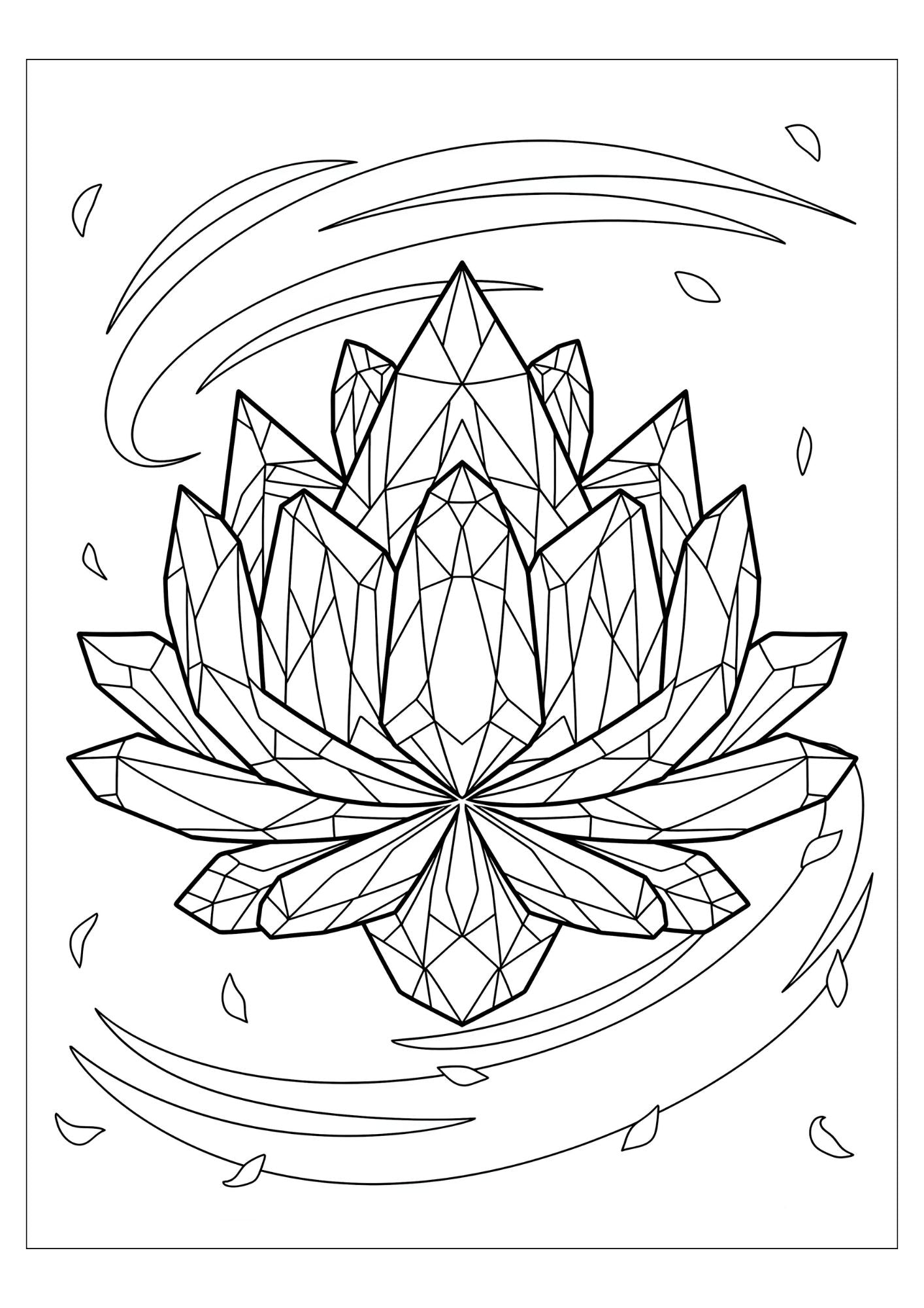 Crystal Aura Coloring Book for Adults