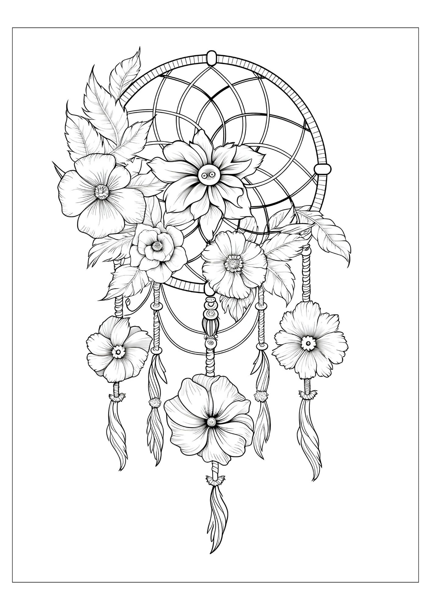 Dream Catcher Coloring Book for Adults