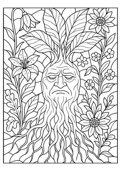 Mosaic Magic Coloring Book for Adults