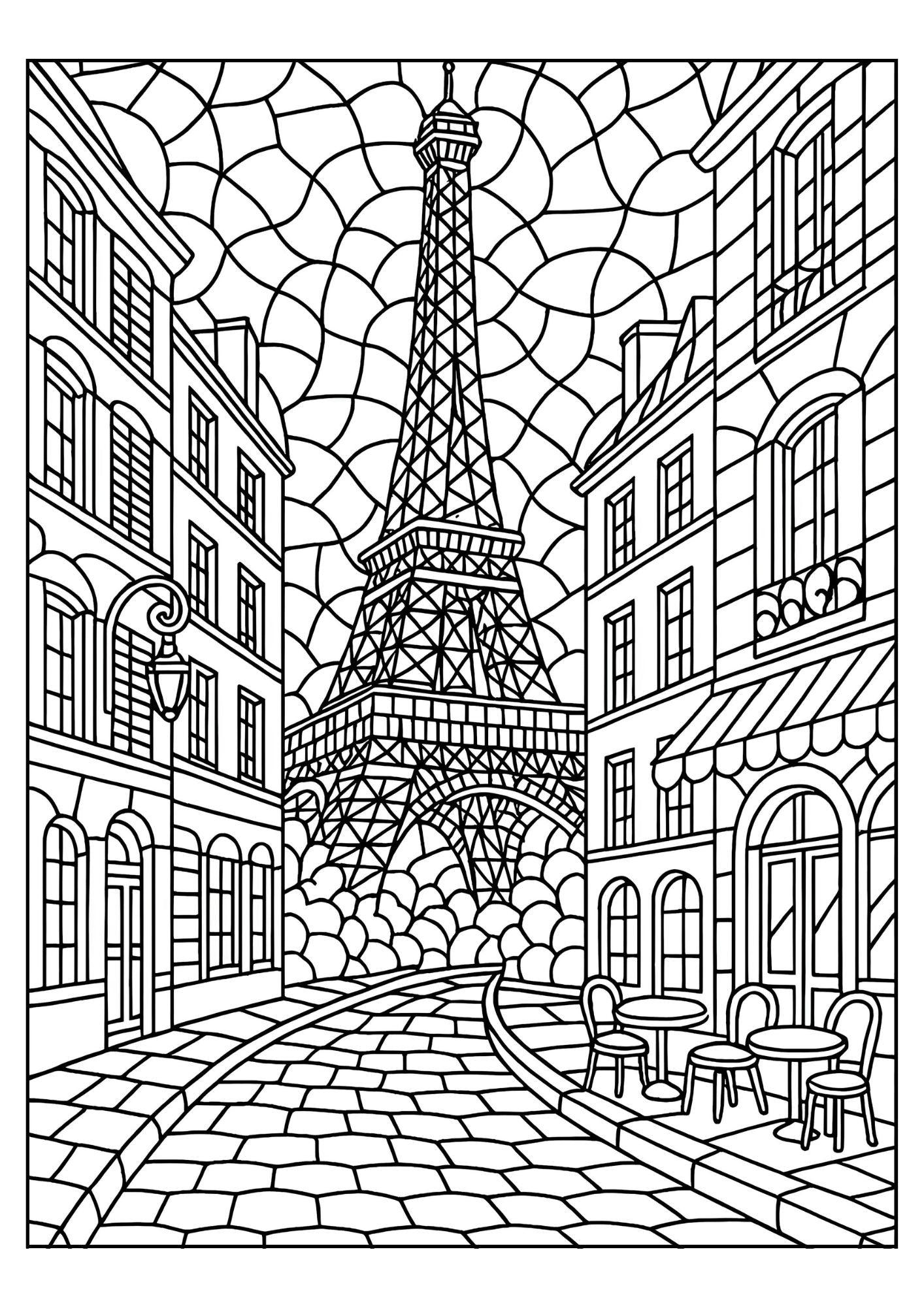 Mosaic Magic Coloring Book for Adults