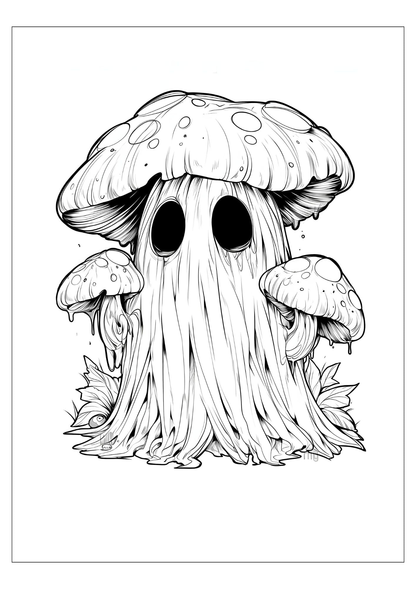Enchanted Mushroom Coloring Book for Adults