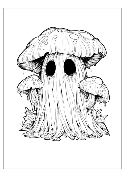 Enchanted Mushroom Coloring Book for Adults