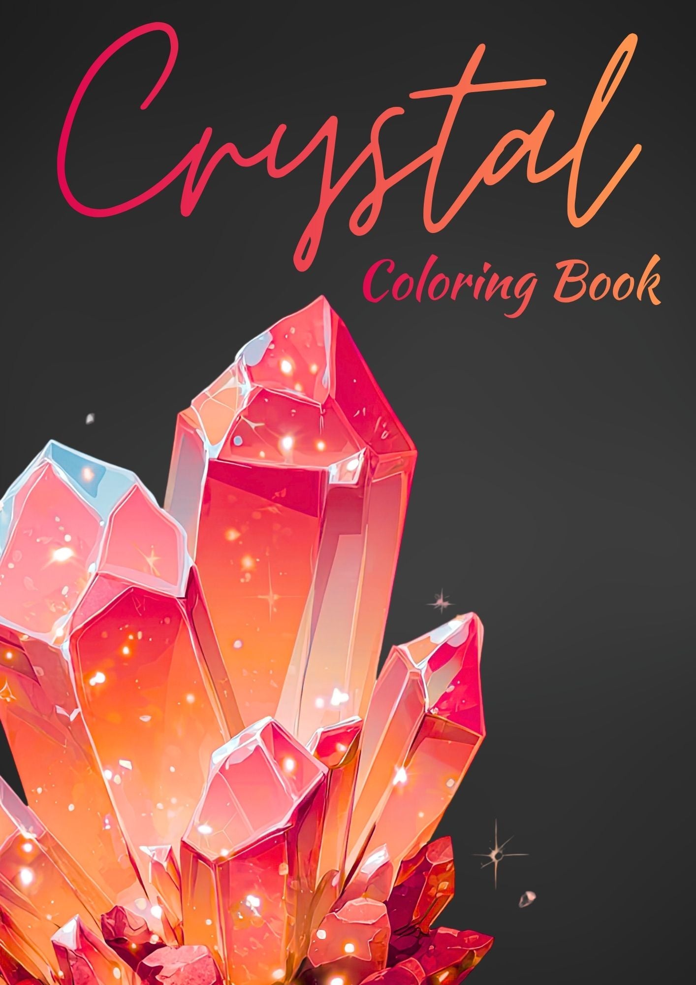 Crystal Aura Coloring Book for Adults