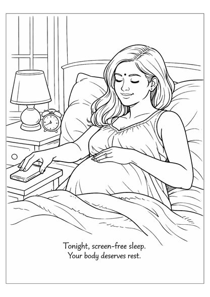 Pregnancy Moments Coloring Book for Adults