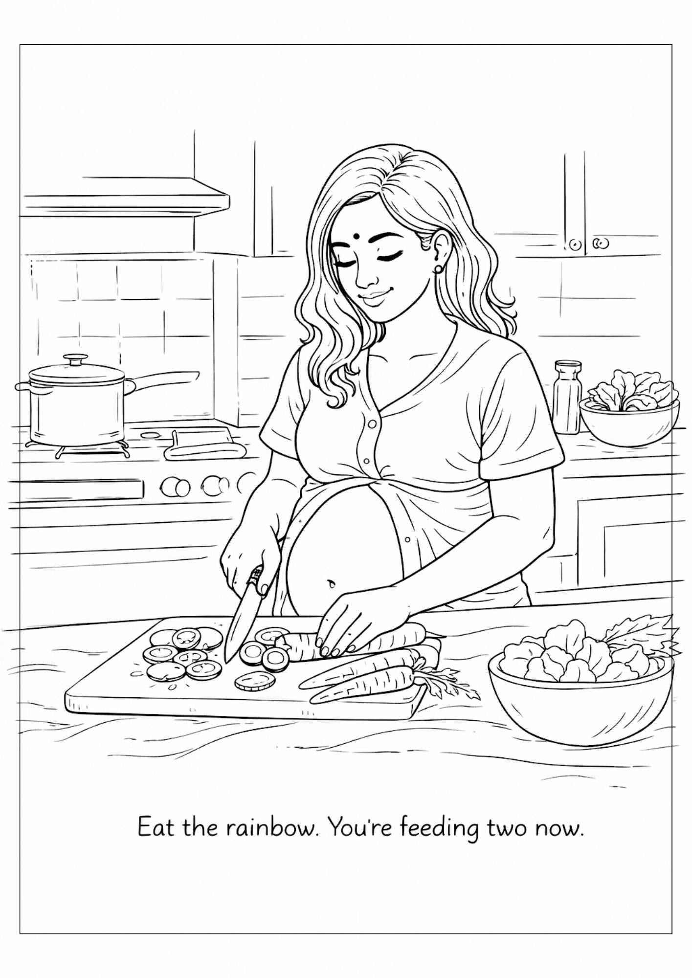 Pregnancy Moments Coloring Book for Adults