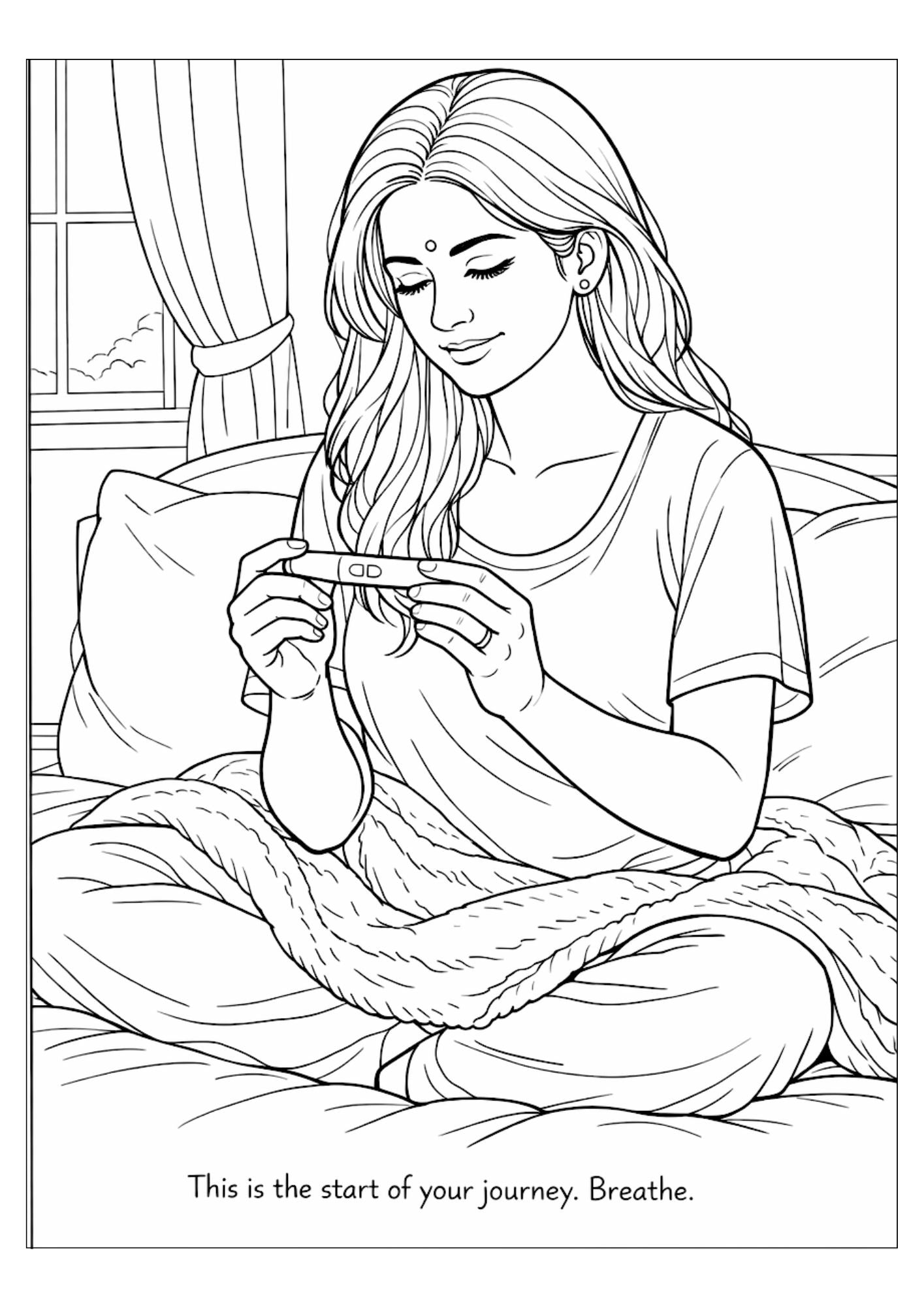 Pregnancy Moments Coloring Book for Adults