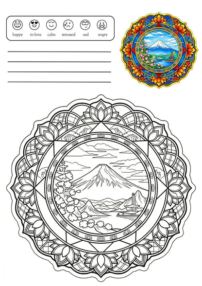 Nature Mandala Coloring Book for Adults: 40 Relaxing Nature-Inspired Mandalas, Landscapes &amp; Botanical Designs for Stress Relief and Mindfulness