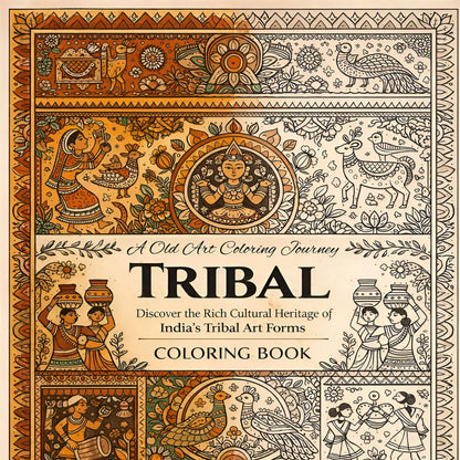 Healing with Tribe Coloring Book for Adults