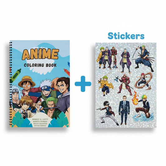 Anime Coloring Book - 30 Premium Character Designs - The Spectrum Stories