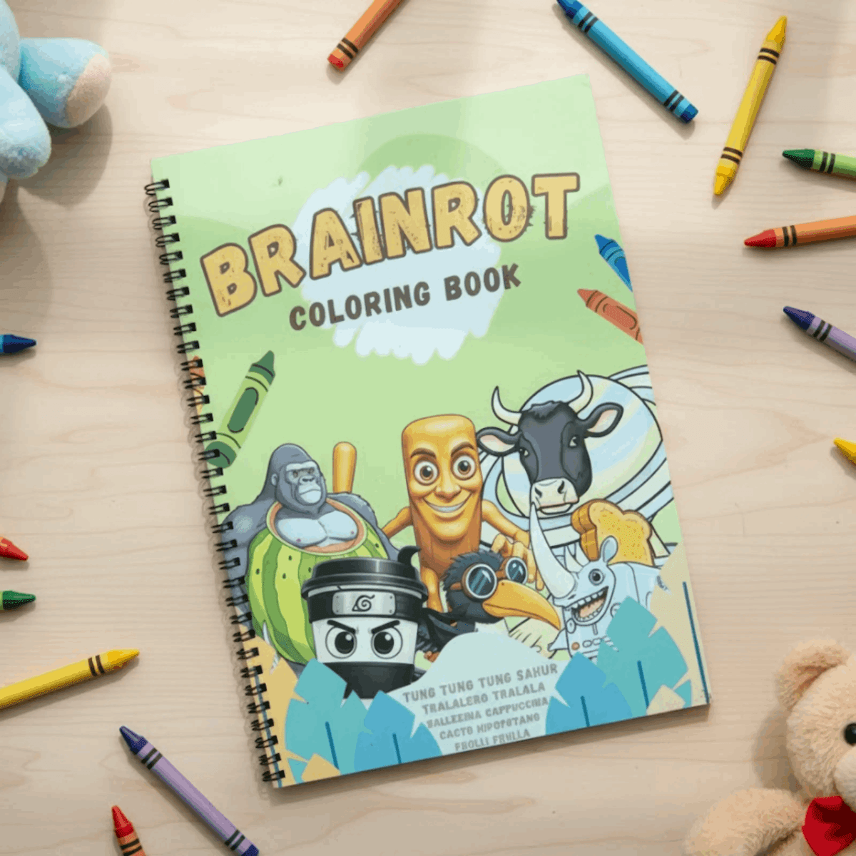 brainrot coloring book - Viral Internet Culture Art Book for Teens & Adults - The Spectrum Stories