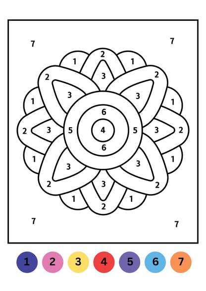 Color by Number Mandala Coloring Book for Adults: 30+ Beautiful Mandalas for Relaxation, Mindfulness &amp; Creative Fun