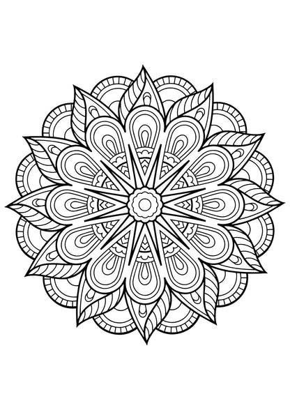 Mindful Mandala for Adults – Volume 2: 40 Relaxing Mandala Designs for Stress Relief, Mindfulness, Focus &amp; Creative Relaxation