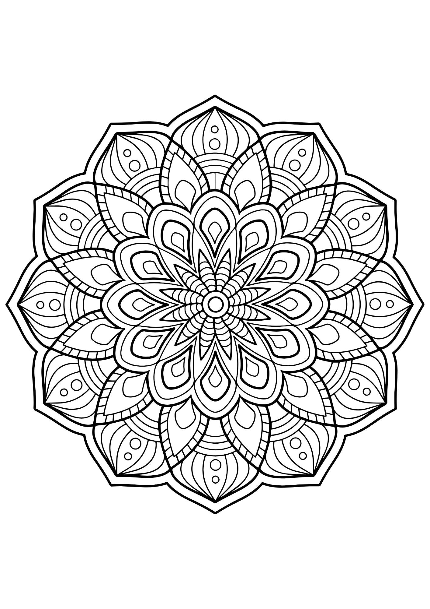Mindful Mandala for Adults – Volume 2: 40 Relaxing Mandala Designs for Stress Relief, Mindfulness, Focus &amp; Creative Relaxation