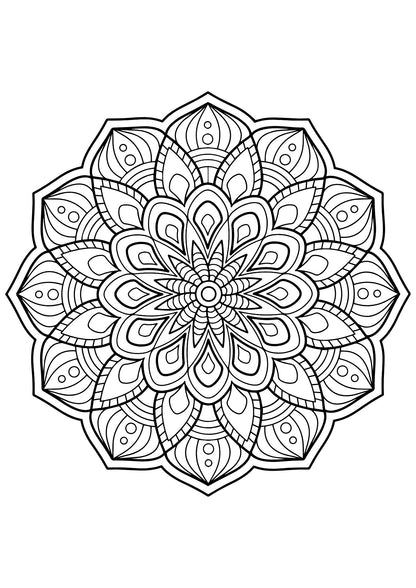 Mindful Mandala for Adults – Volume 2: 40 Relaxing Mandala Designs for Stress Relief, Mindfulness, Focus &amp; Creative Relaxation