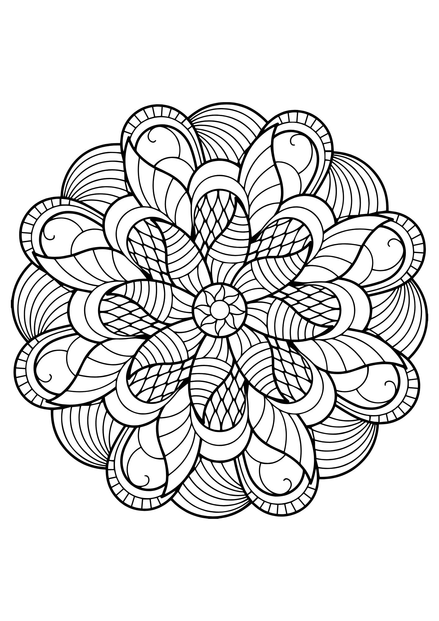Mindful Mandala for Adults – Volume 2: 40 Relaxing Mandala Designs for Stress Relief, Mindfulness, Focus &amp; Creative Relaxation