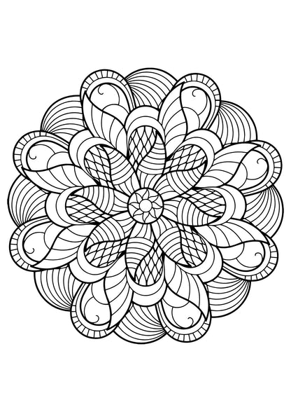 Mindful Mandala for Adults – Volume 2: 40 Relaxing Mandala Designs for Stress Relief, Mindfulness, Focus &amp; Creative Relaxation