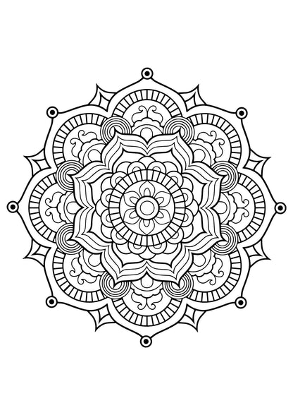 Mindful Mandala for Adults – Volume 2: 40 Relaxing Mandala Designs for Stress Relief, Mindfulness, Focus &amp; Creative Relaxation