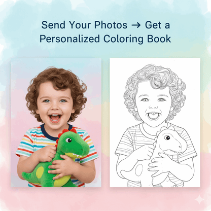 Personalized Custom Coloring Book from Your Photos – Turn Memories into Art | Unique Birthday Gift - The Spectrum Stories
