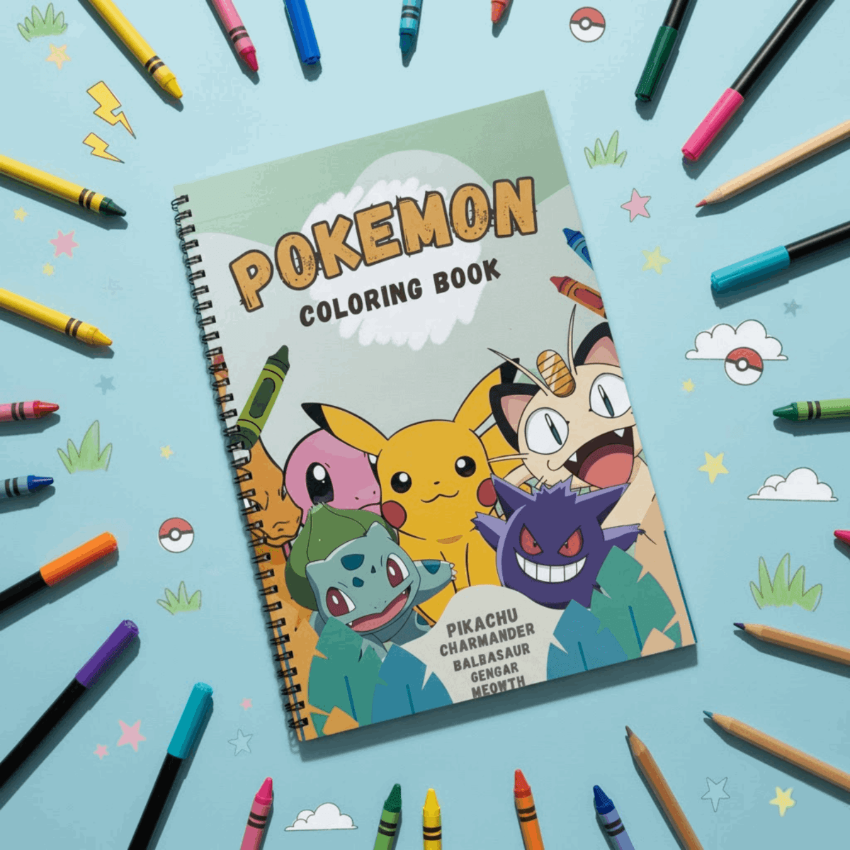 Pokemon Coloring Book for Boys & Girls – Adventure Fun Activity Book | Large 8.5x11 Edition - The Spectrum Stories