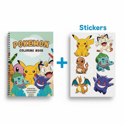 Pokemon Coloring Book for Boys & Girls – Adventure Fun Activity Book | Large 8.5x11 Edition - The Spectrum Stories